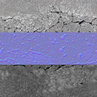 Seamless Textures of Asphalt + Normal & Bump Mapping